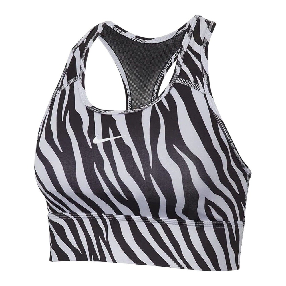 Nike Sports Bra Women's Size Medium Dri-FIT Swoosh Icon‎ Clash Medium-Support